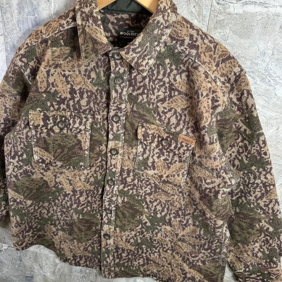 Vintage 90s Woolrich Camp Hunting Jacket Coat Size XL Button up - Picture 3 of 8